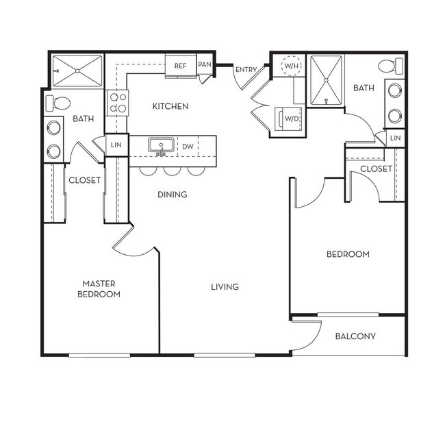 Unit 1154 2107 floor plan